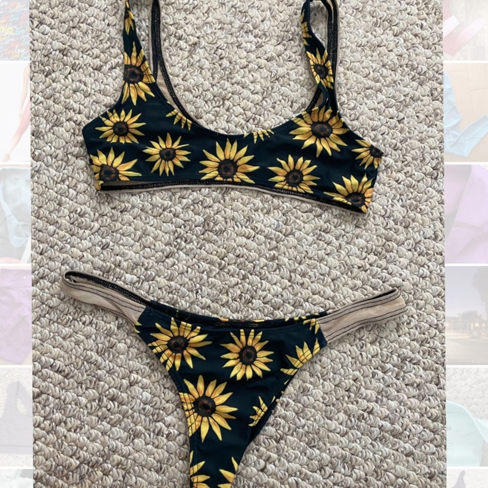 MANDALYNN sunflower bikini